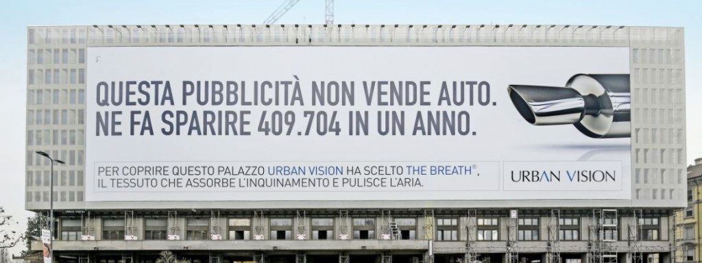 breath, anemotech, pavia, start-up, idea, smog, inquinamento, aria, pulita, italia, news, ecologia, legambiente, tessuto, pubblicità, installazioni, green