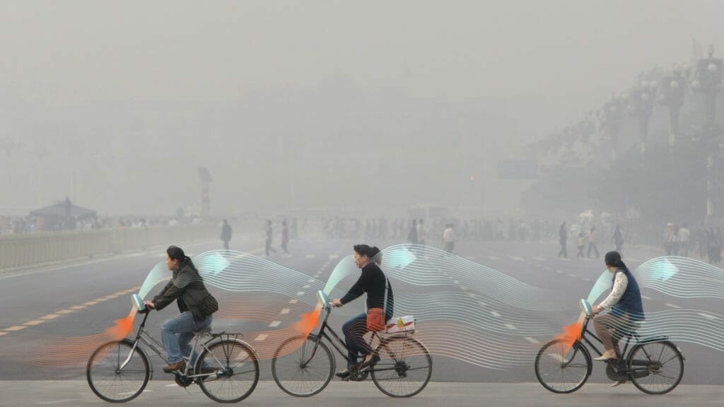 smog, xian, purificatore, cina, bici, roosegaarde, citytree, green solution, innovazioni, città, urbano, inquinamento