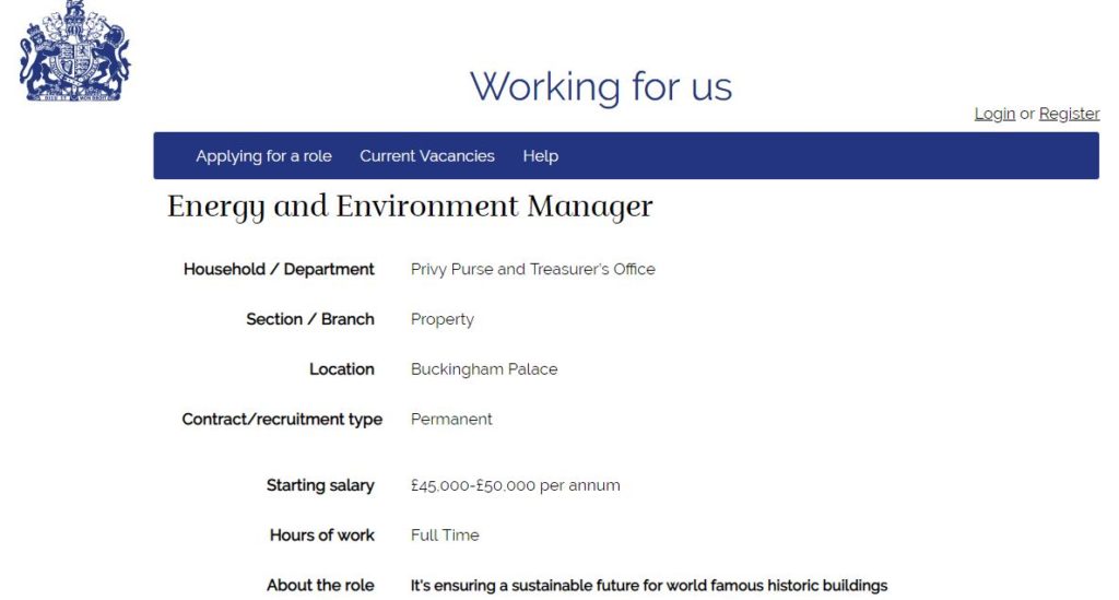 energy manager, inghilterra, uk, regina, elisabetta, palazzi, reali, buckingham palace, gestione, risparmio, costi