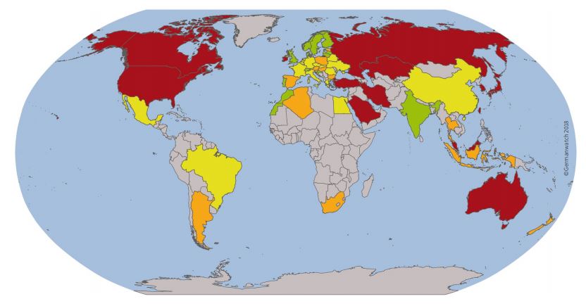 climate change performance index, 2019, germanwatch,NewClimate Institute, Climate Action Network International, clima, accordo di parigi, obiettivi, riscaldamento globale, gas serra, energia, rinnovabili, politica, sostenibilità, CCPI