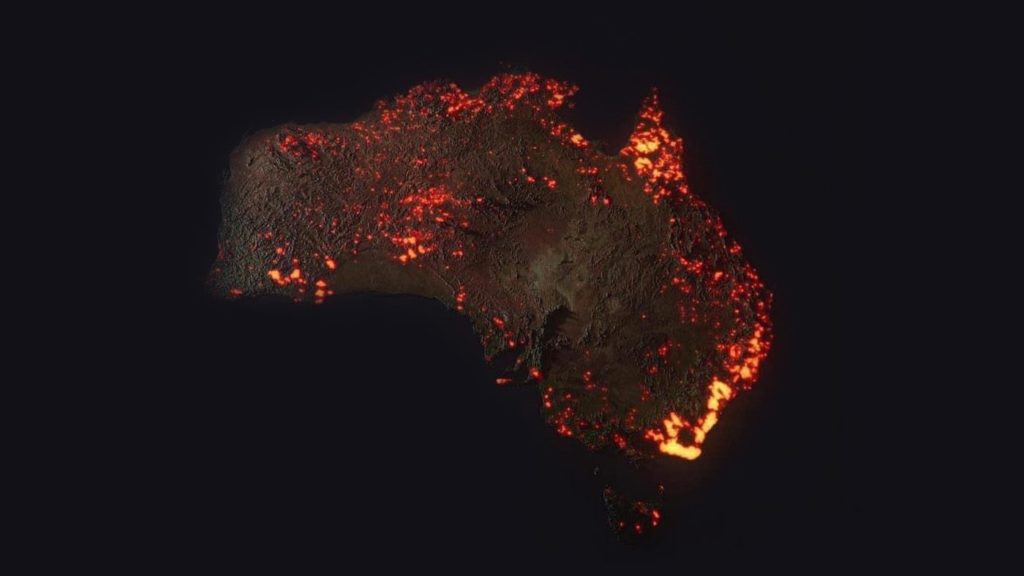 Australia Incendi Alto