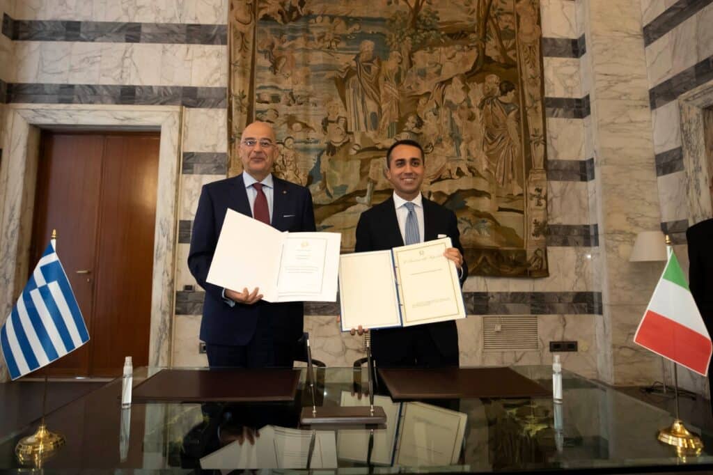 Accordo Italia Grecia sul confine delle Zone Economiche Esclusive
