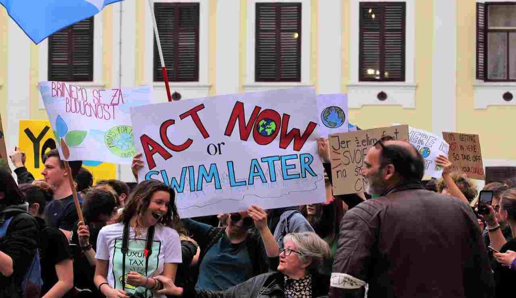 Corteo contro i cambiamenti climatici