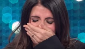 Giorgia in lacrime (Rai - youtube screenshot)