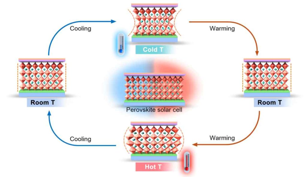 Esperimento sulle celle a perovskite (Li Guixiang foto)